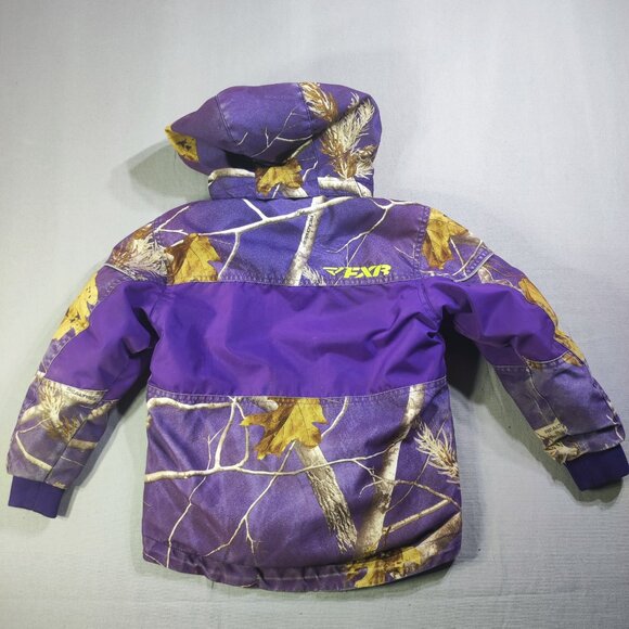 FXR Outdoor Child Squadron Jacket size 6 purple with outdoor design - Picture 4 of 13